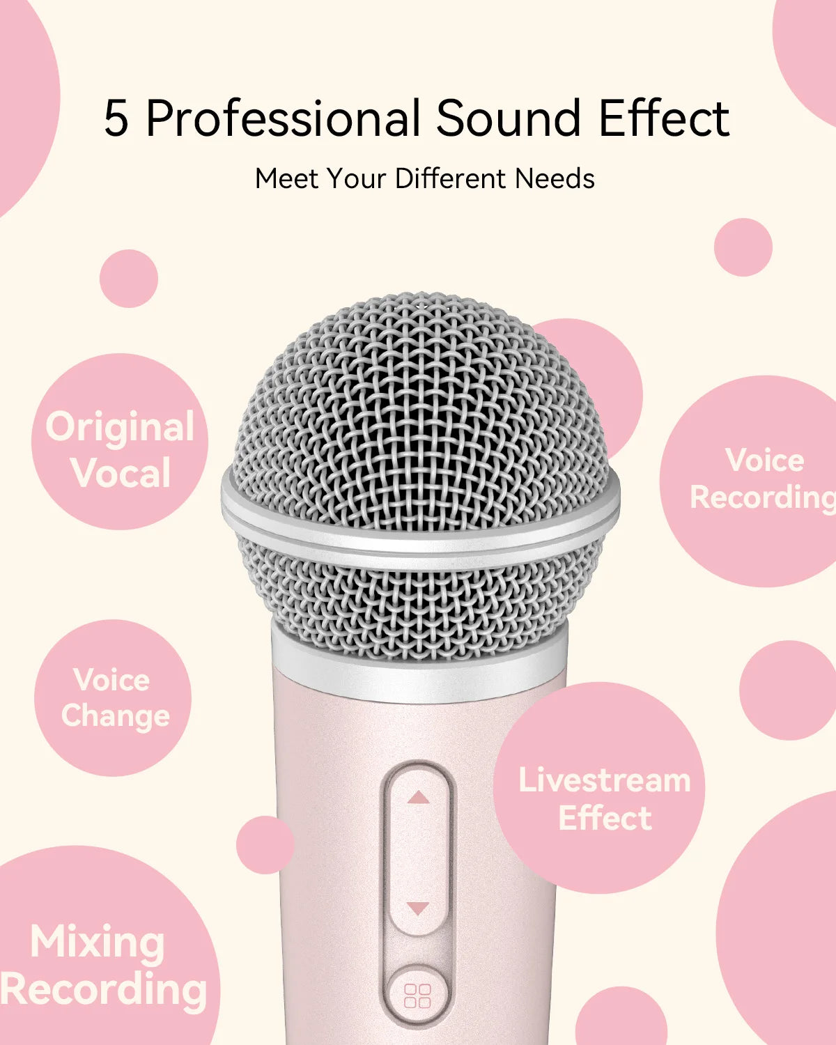 Microphone with Earphone & Mic Stand for Recording and Live Streaming, Wesing, Smule, Starmaker, YouTube, Podcasting & All Apps