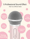 Microphone with Earphone & Mic Stand for Recording and Live Streaming, Wesing, Smule, Starmaker, YouTube, Podcasting & All Apps