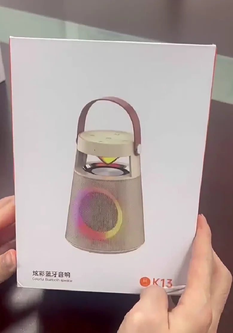 Wireless Bluetooth Speaker Outdoor Portable Camping RGB Color Light Rechargeable Wireless Speaker Home Party Music Player