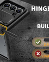 Strong Magnetic Case for Samsung Galaxy Z Fold 6 with MagSafe Built in Screen Protector Belt Clip Kickstand Function Phone Case