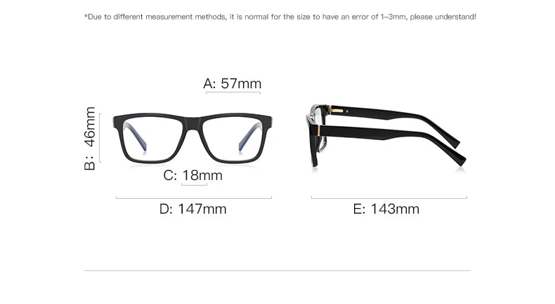 Myopia Prescription Glasses Men Hyperopia Reading Glasses Women Anti Blue Ray Optical Eyeglasses Frame