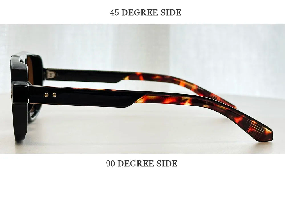 Vintage Square Sunglasses With UV400 Protection