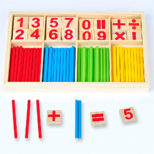 Learning math Wooden Educational Toys Digital Stick Montessori Teaching Aid Mathematics Enlightenment Knowledge