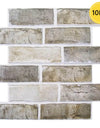 1/10pcs 3D Wall Sticker Self-adhesive Faux Brick Wall Panel Peel and Stick Kitchen Tile Backsplash Bathroom Wall Tile Sticker