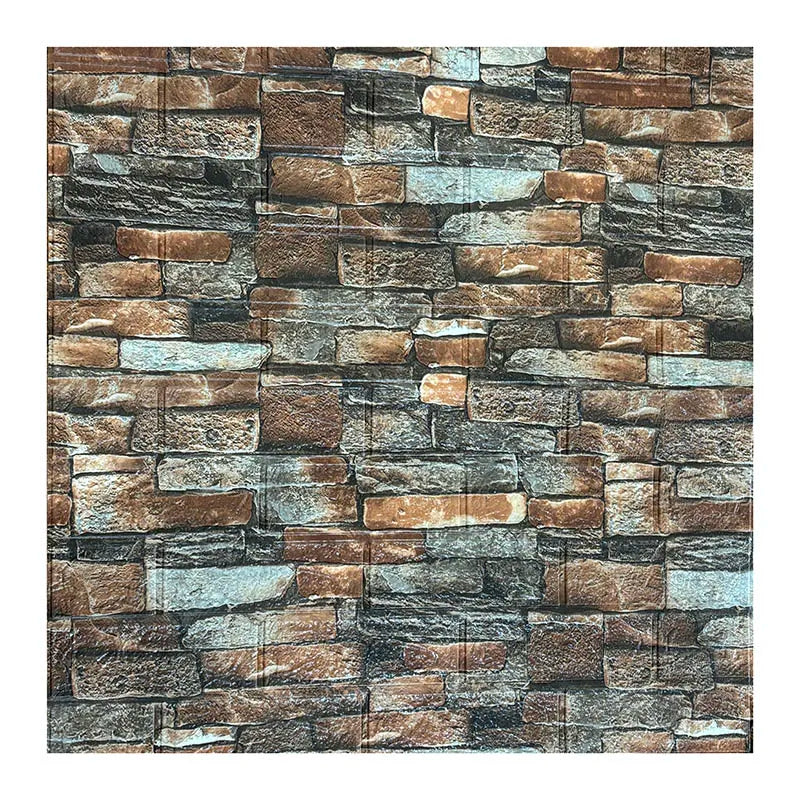 3D Wallpaper Decoration Self-adhesive Antique Foam Brick Wallpaper