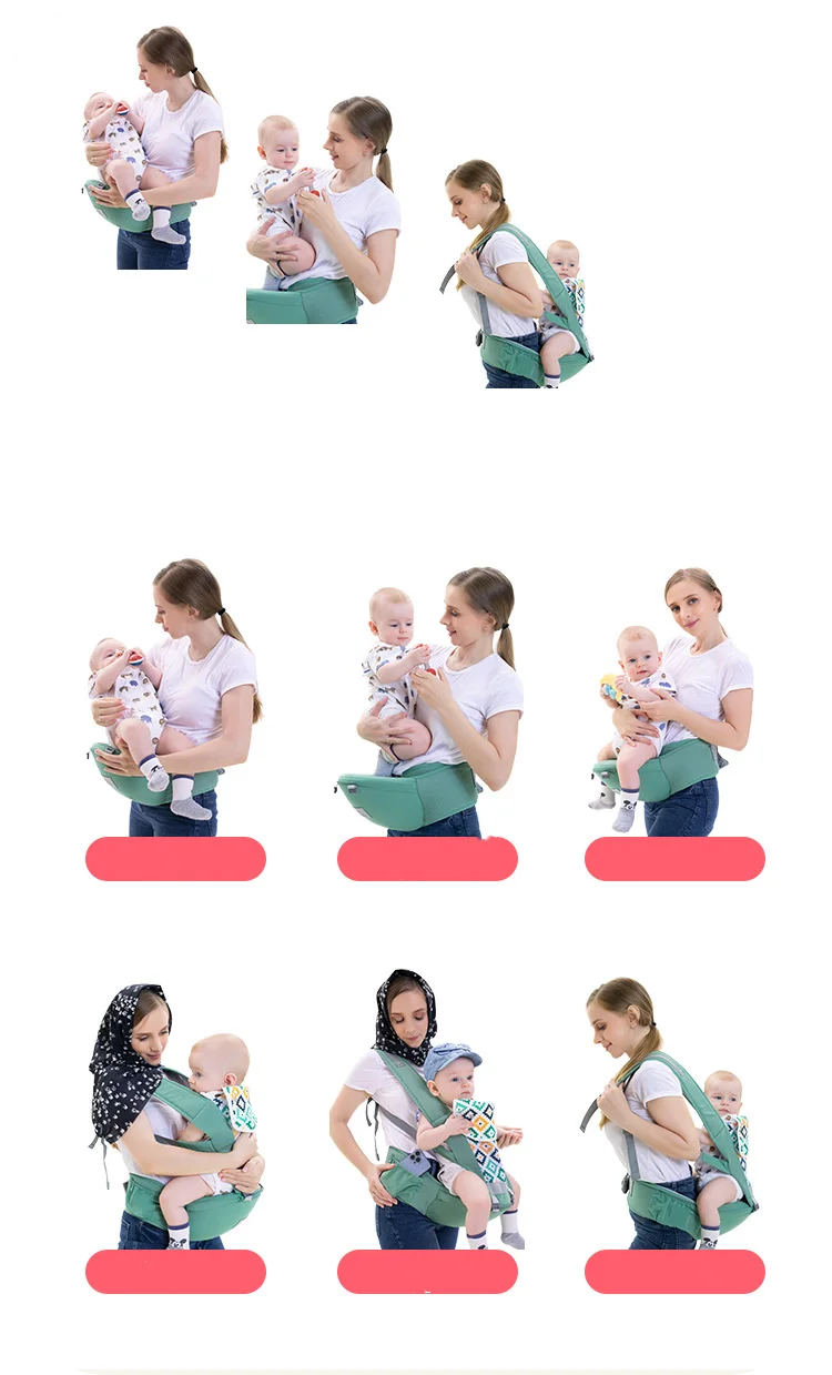 0-48 Months Ergonomic  Carrier Backpack With Hip Seat For  Multi-function  Sling Wrap Waist Stool  Kangaroo