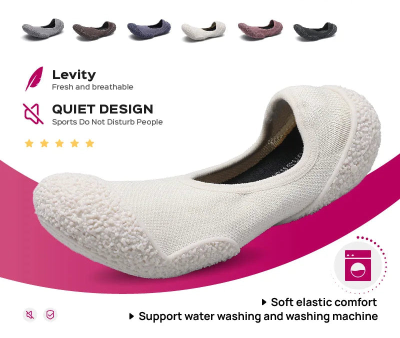 Indoor sports shoes, fitness jumping shoes, yoga Pilates, lightweight and breathable thin soled shoes