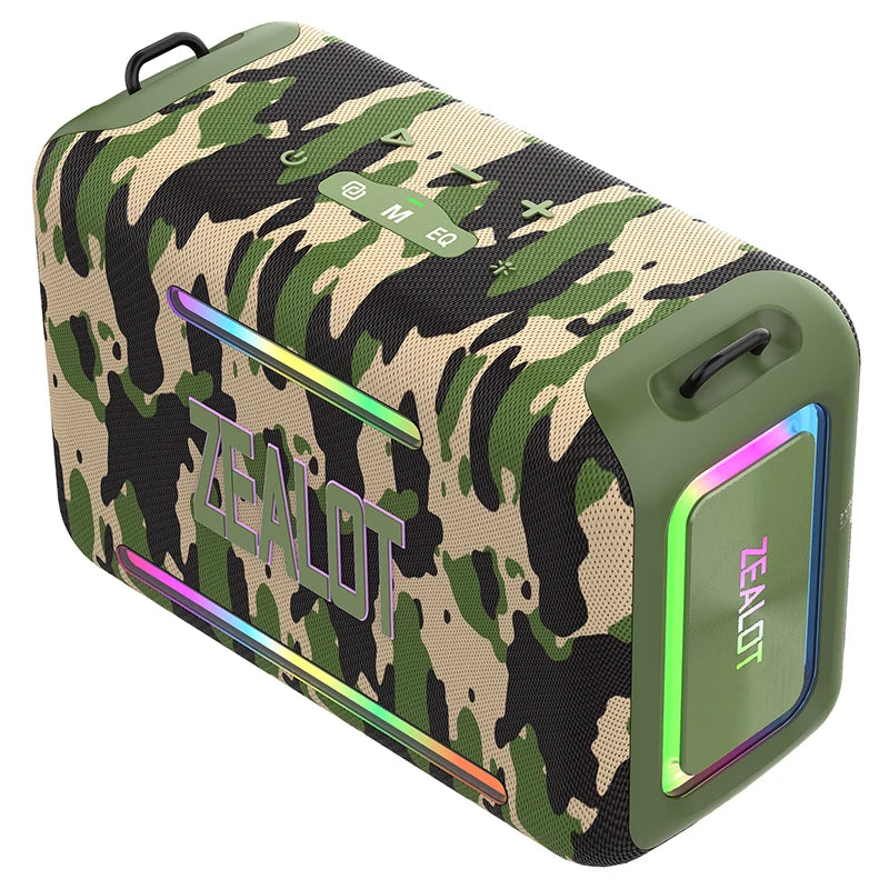 120W RGB Portable Bluetooth Speakers, Massive Bass Party Boombox IPX6 Waterproof Speaker Large, Loud Outdoor Speaker