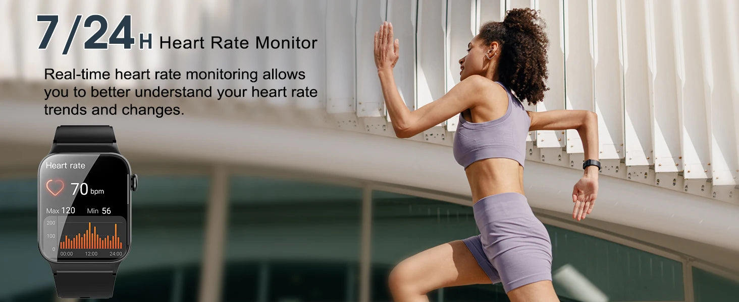 Smart Watch Sports Fitness Watch Smart Watch for Men Women  Watch Pedometer IP68 Waterproof 110+ Sports Modes