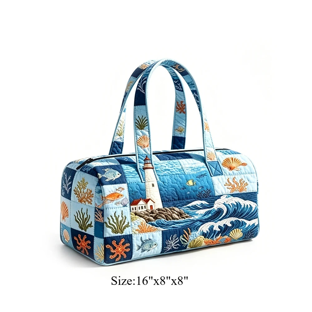 Quilted Duffel Bag Weekender Bag Cute Cat Tropical Floral Print Carry On Luggage Lightweight Bags for Beach Vacation Party Sport
