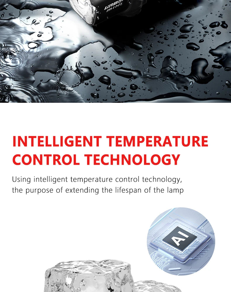 Bicycle Light For Brompton Light Type-C Rechargeable Brompton Headlight 800LM IPX6 Waterproof 1100mAh Bike Accessories