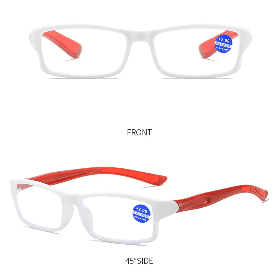 Reading Glasses Women Anti Blue Light Sports Eyeglasses Fashion Small Frame Presbyopia Hyperopia Eyewear+1.0+2.0+3.0+4.0