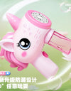 Unicorn Electric Bubble Gun Kids Toy Bubbles Machine Automatic Soap Blower with Light Outdoor Party Games