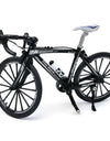 Diecast Metal Bicycle Model 1:10 Scale City Folded Road Race Cycling Mini Bike for Collection Friend Children Gift Boys Toys