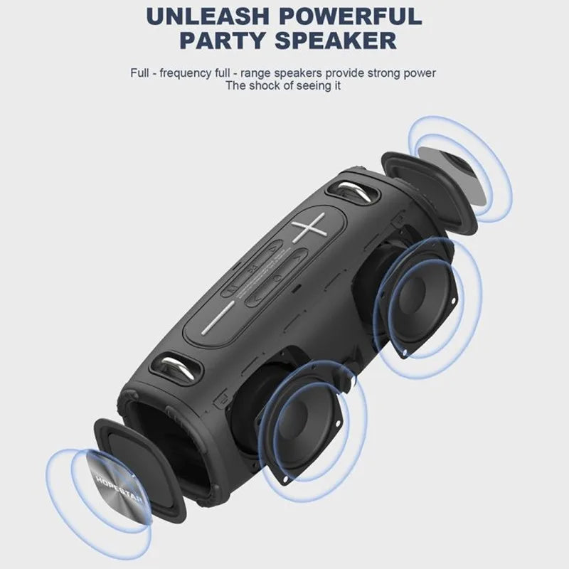 20W High Power Boombox Speakers Portable Bluetooth Super Subwoofer Mp3 Player Powerful Column Soundbox Audio Center