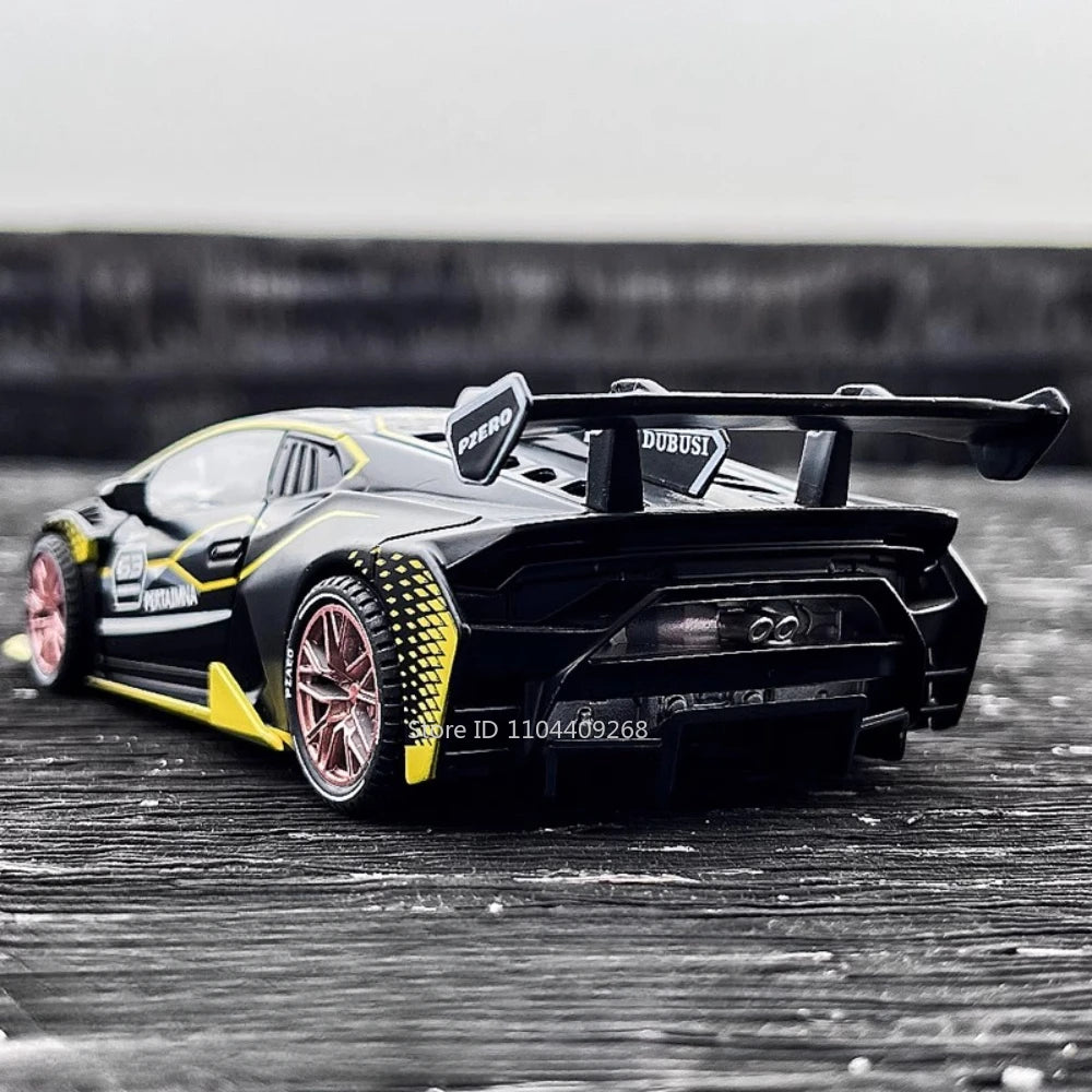 1:32 Scale Lambor Huracan ST EVO Sian Sports Car Model Toy Sound Light Pull Back Simulation Supercar Models Collection Gift Boy
