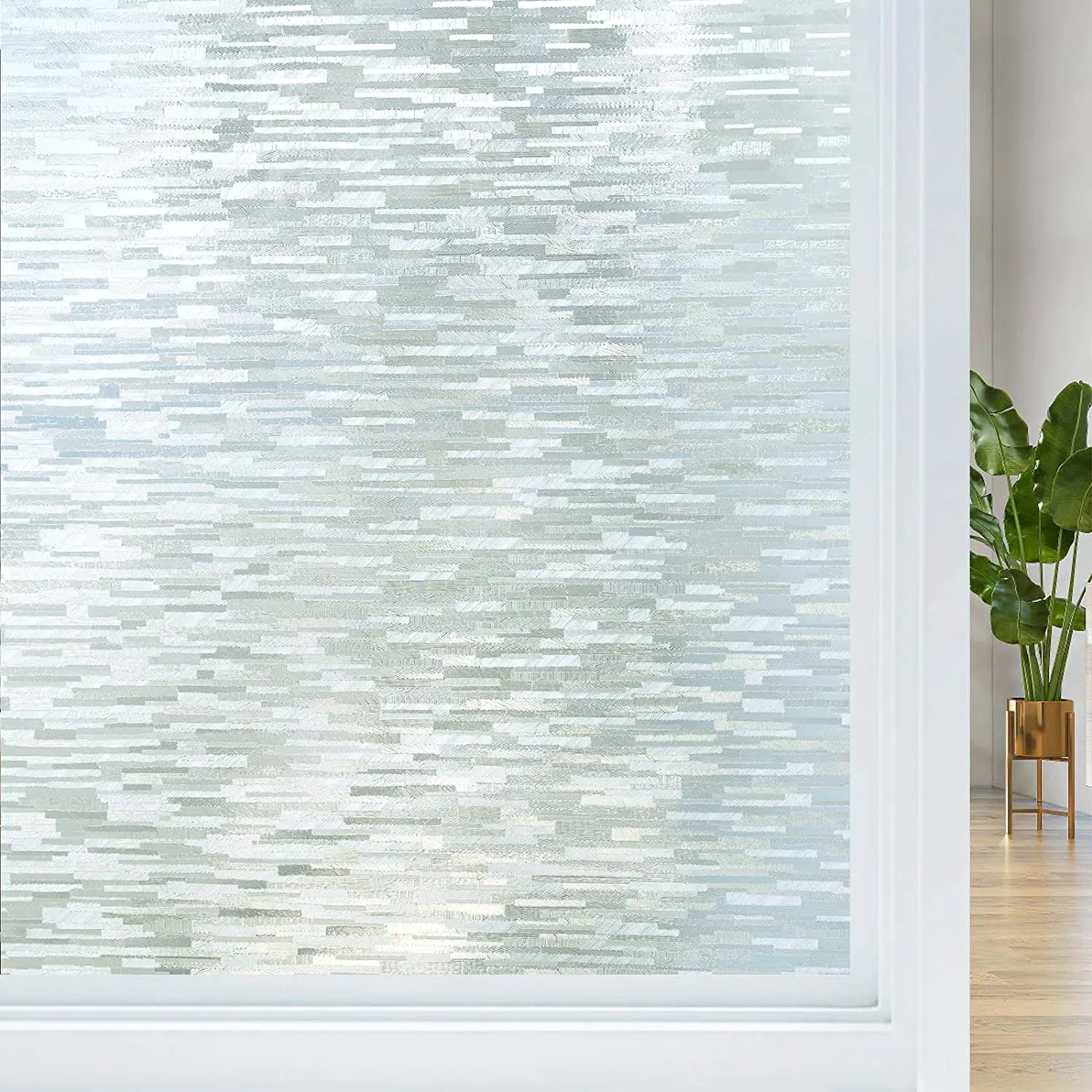 Wide 75/90 cm 3D Vinyl Window Privacy Film, Heat Insulation Rainbow Window Films, UV Protection Decorative Glass Stickers