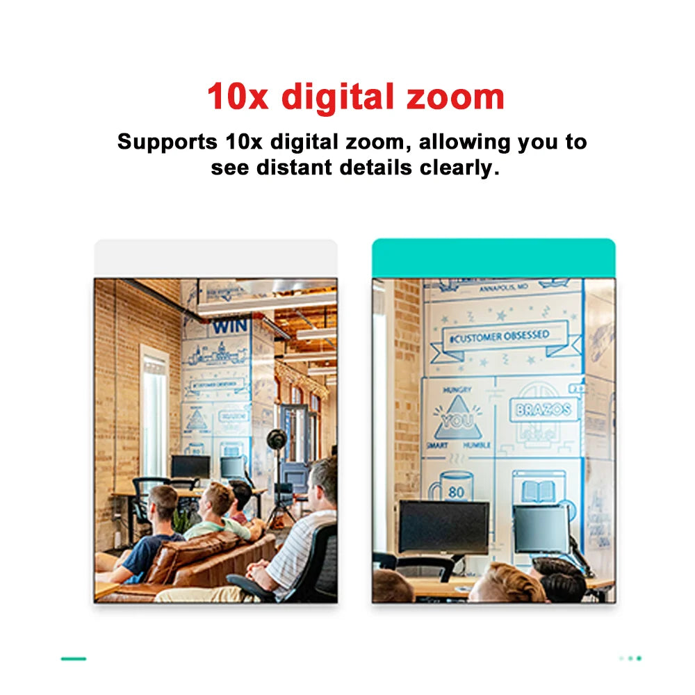 Webcam 4K UHD 10X Zoom Camera for Pc 60fps USB Web Cam for PC Computer Camera for Live Streaming Video Calling Conference