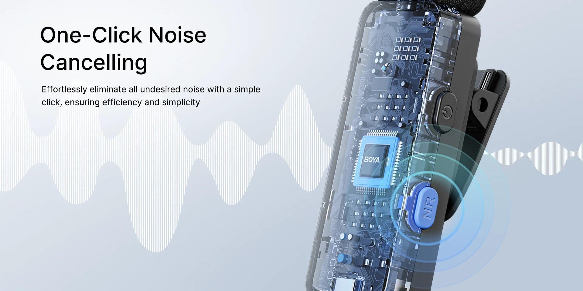 BY-V4 Wireless Lavalier Microphone for iPhone 15/16 Series Type C Smartphone 4-Channel Lapel Mic for Youtube Recording Vlog