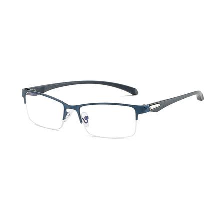 Half-frame Reading Glasses High Quality Business Glasses Presbyopia Eyeglasses 1.0 2.0 3.0