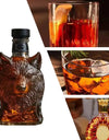 120ml Whiskey Glass Decanter Animal Statue Wine Bottle Liquor Container Elephant Deer Owl Tabletop Decoration For Home Bars Cafe