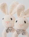Baby Rattle Crochet Amigurumi Bunny Rattle Bell Newborn Knitting Gym Toy Educational Teether Baby Mobile Rattle Toy 0-12 Months