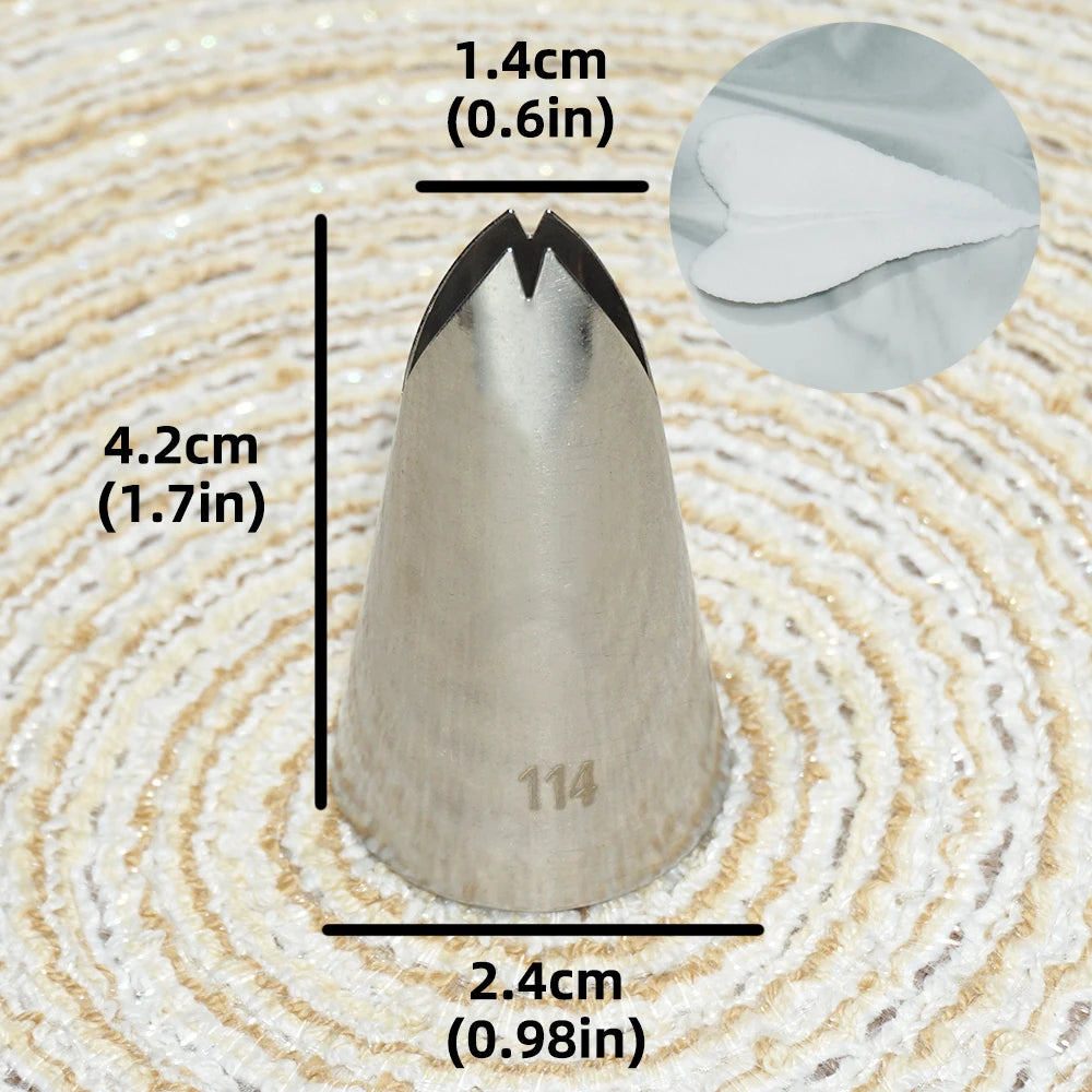 Multiple Large Metal Cake Cream Decoration Tips Pastry Tools Stainless Steel Piping Icing Nozzle Cupcake Head Dessert Decorators