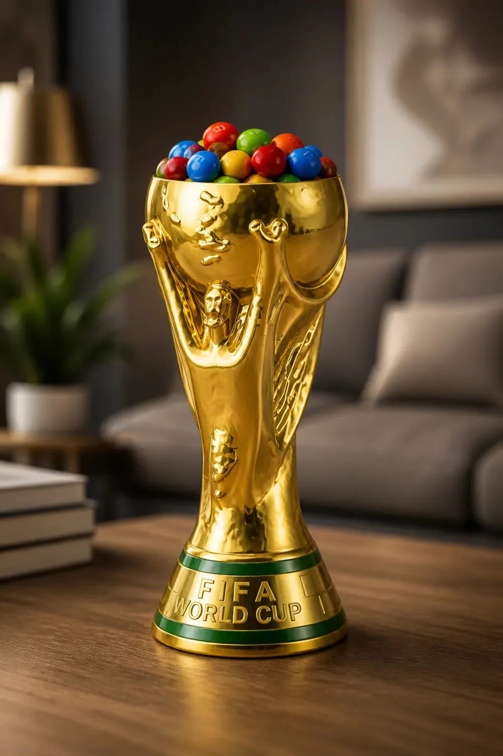 2026 Soccer Ball Cup Holder Candy Bowl Storage Stand Football Fan Decor