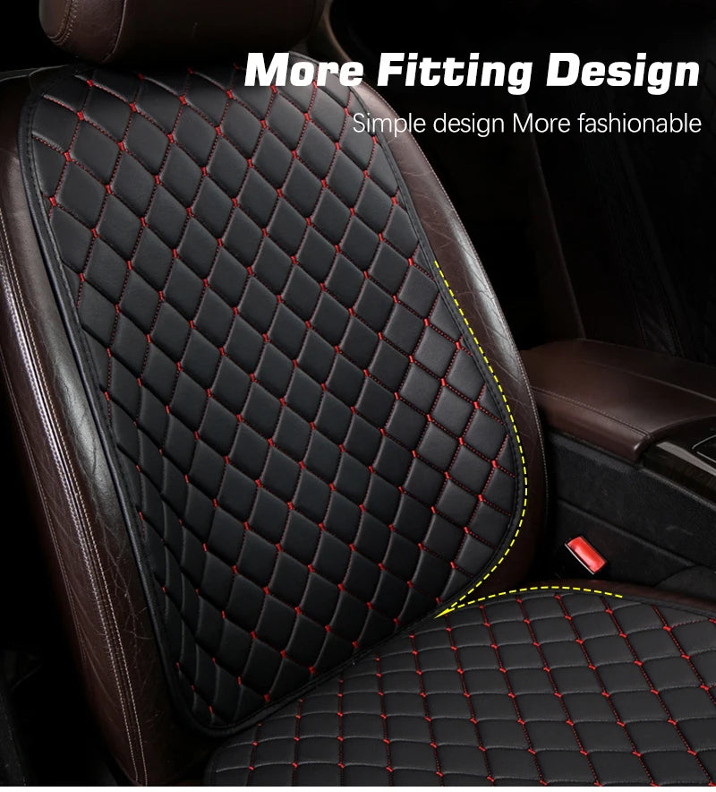 PU Leather Car Seat Cover Seat Back Cushion Minimalism Seat Cushion Universal Wear-resistant and Durable Four Seasons Pad Mat