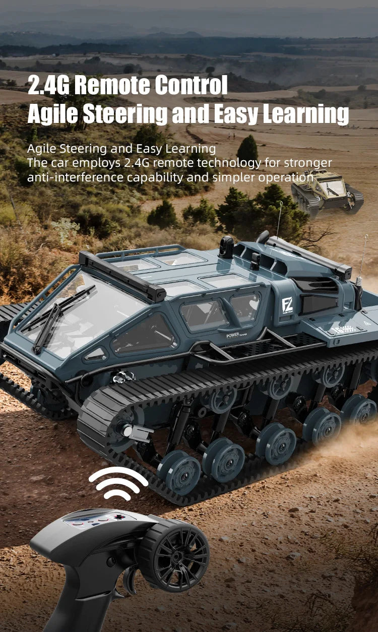 Tracked RC Tank 360 Degree Drift Remote Control Off Road Vehicle