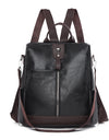 Backpacks PU Leather Travel Back Pack Ladies Large Capacity Shoulder Handbags