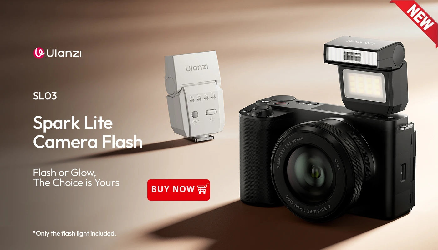 SL02 Spark Lite Camera Flash – Mini Portable 6500K TTL & HSS Photography & Video Light for Sony, Canon, Nikon, Panasonic