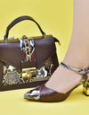 Italian Shoe and Bag Set for Party In Women Luxury Shoes Women Designers Nigerian Women Party Pumps High Heels Ladies