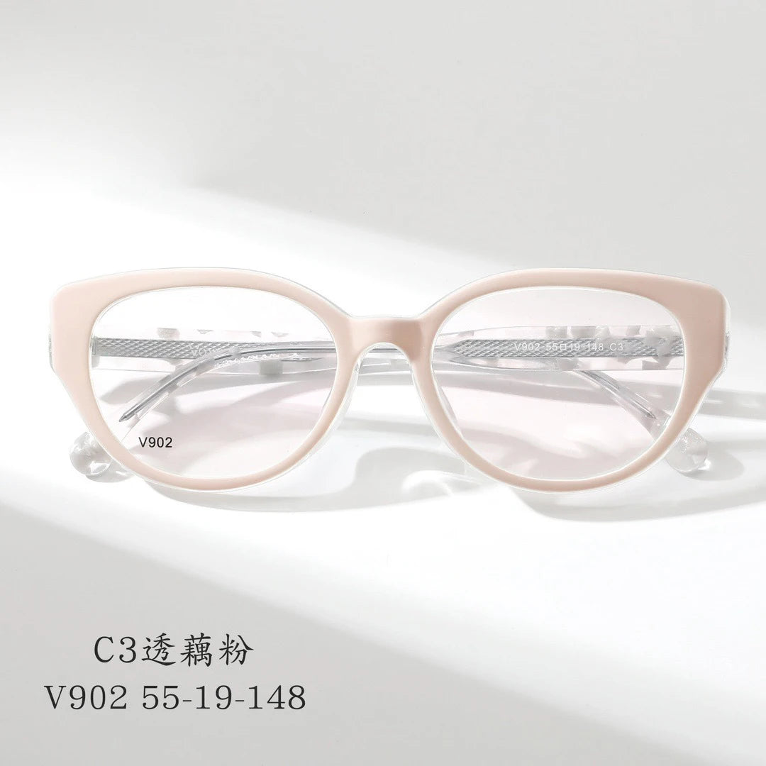 Cat Eye Butterfly Eyewear Fashion Retro Eyeglasses Luxury Acetate Optical Prescription Frames