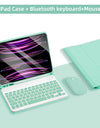 For iPad Keyboard Case For iPad 2024 iPad Air 11-in 13-in M2 Pro 11-in 13-in M4 Pro 11 12.9 10.2 9/8/7th 10.5 9.7 Air 3 2 Case