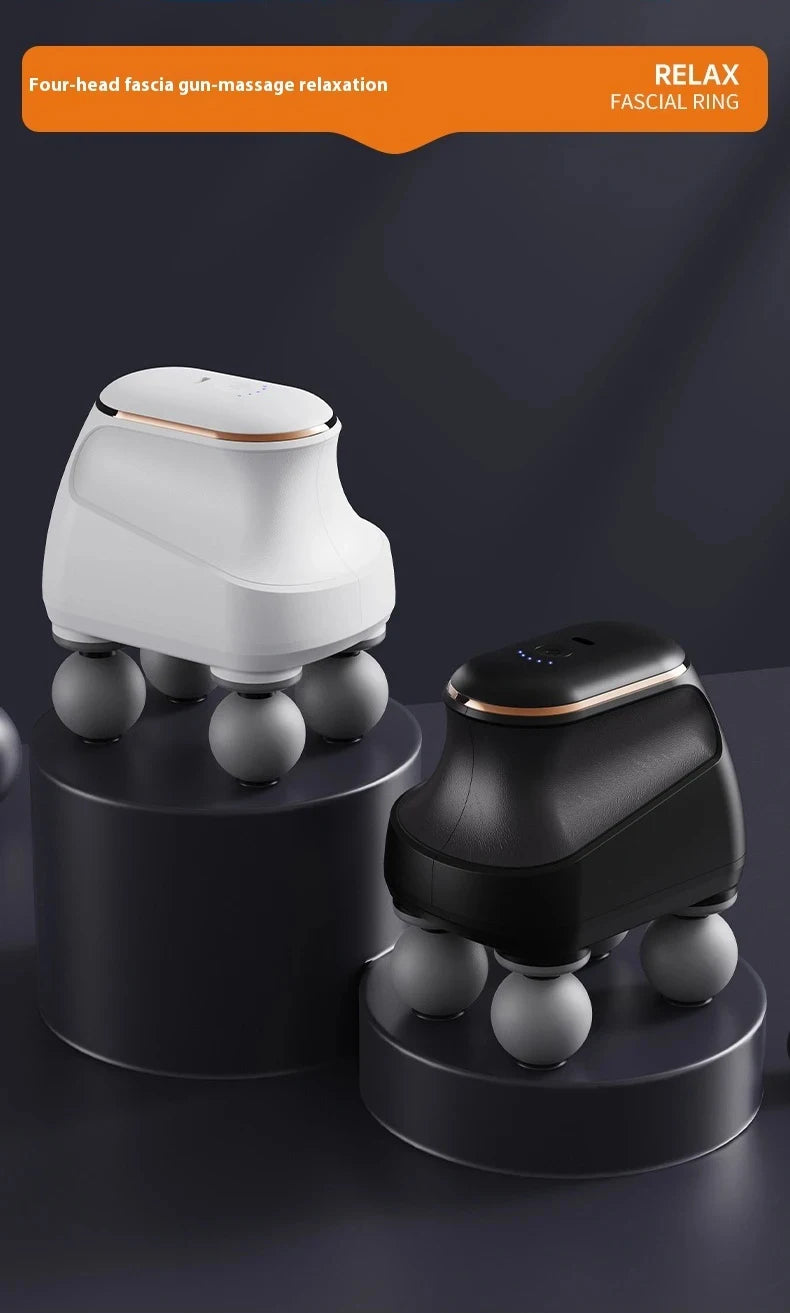 Portable Fascia  Muscle Massager  Four-head High Frequency Neck Shoulder Waist Massage Machine Professional Fascia Massage