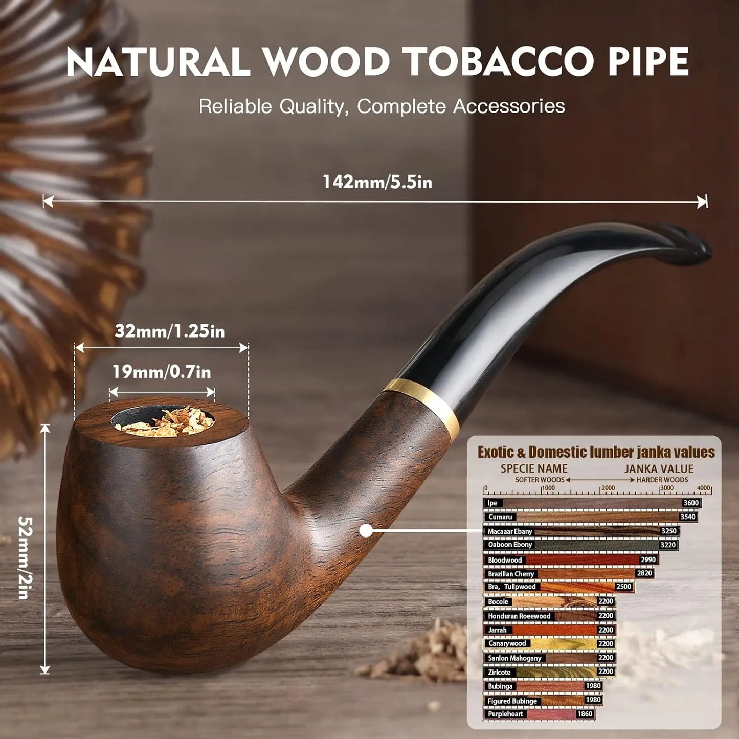 Handmade Pear Wooden Tobacco Box, Gift Box, Smoking Accessories