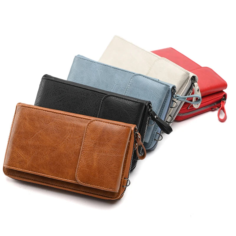 PU Leather Shoulder Bag Luxury Mobile Phone Bag Fashion Crossbody Bag Strap for Handbag Hasp Small Card Holder