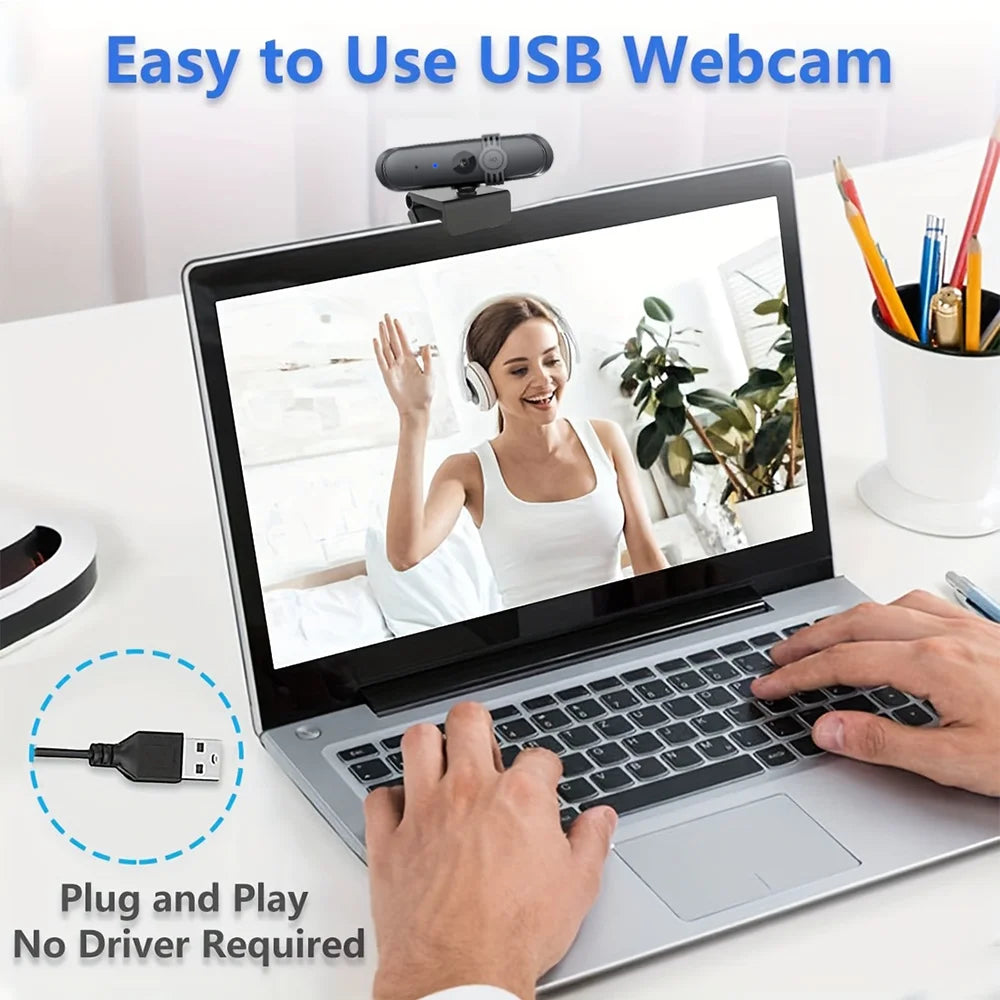 Webcam 1080P Web Camera Mini Usb Web Cam for Pc for Live Streaming  Conference Video Call for Laptop Pc Computer with Microphone