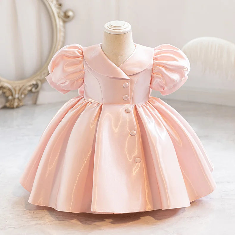 Luxury Princess Dress for Girls - Premium Fluffy Tulle Ball Gown Flower Girl Wedding Dress + Birthday Party Gown