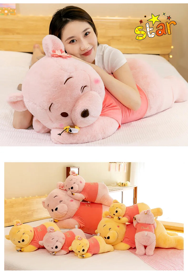 Winnie Bear Plush Stuffed Animal Soft Cartoon Pillow