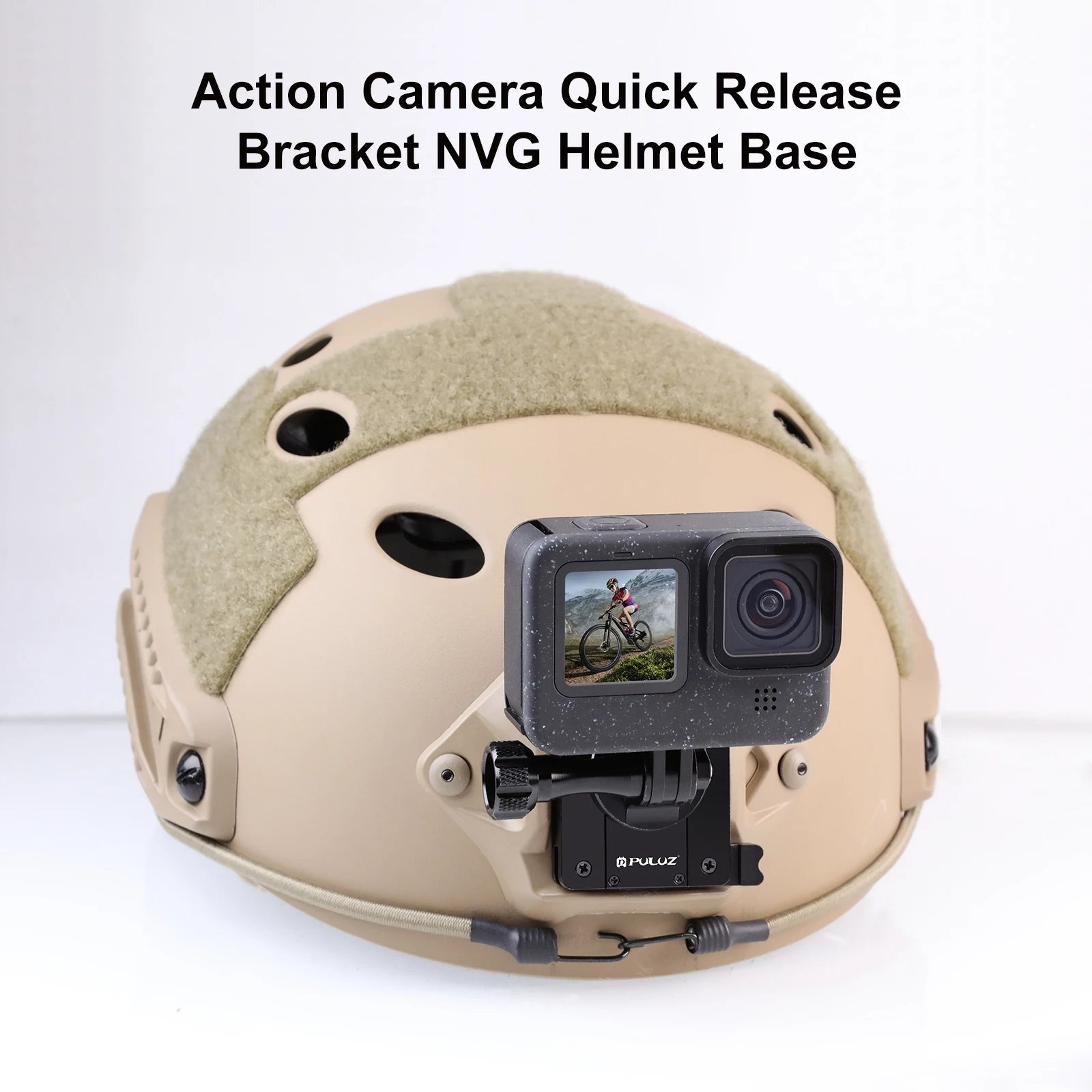 Aluminum Quick Release Bracket NVG Helmet Mount Suit for GoPro / DJI / Insta360 and Other Action Cameras Accessories