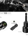 6-19mm Impact-Socket Magnetic Nut Screwdriver Deep Socket Adapter 1/4 Hex Wrench Heads Electric Drill Bit Repairing Hand Tools