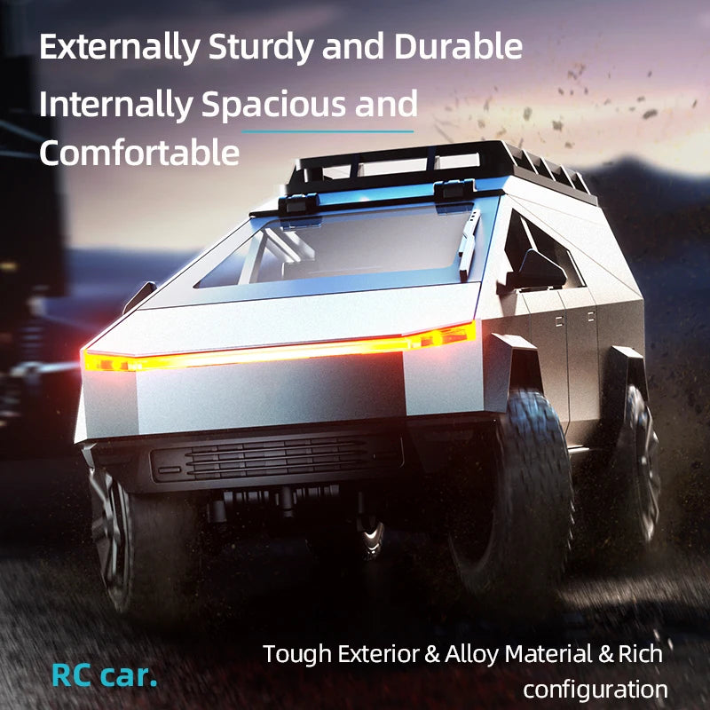 RC Car Alloy Cyber truck Car model Simulation Off-road Vehicle  Camping Equipment Pickup Truck s Toys Boy Gifts