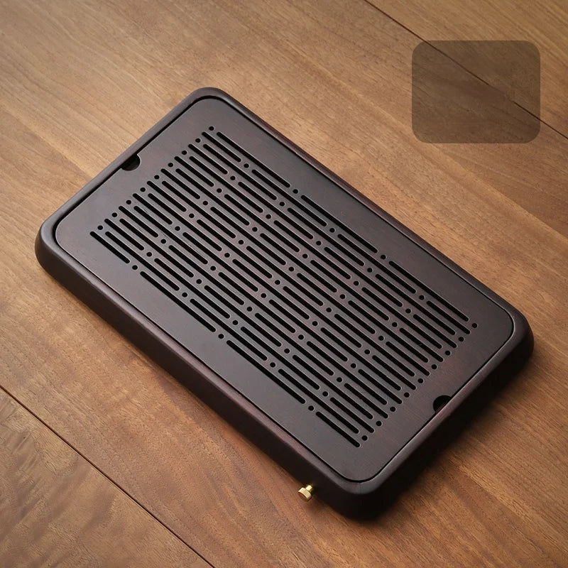 Home And Kitchen Wooden Tray Rectangle Bamboo Tea Tray For Chaban Tea Table Coffee And Tea Tools  Decorative Tray