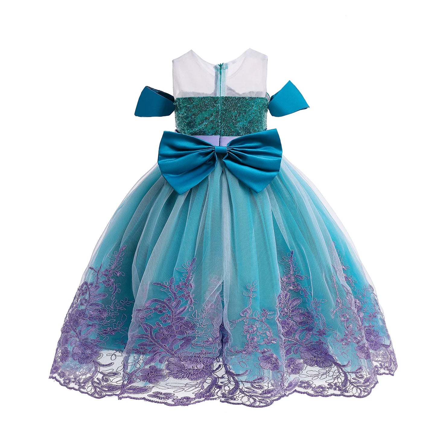 Mermaid Princess Cosplay Dress for Girls Carnival Birthday Party Costume