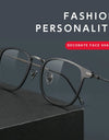Fashionable Glasses Frame For Men Pure Titanium Acetate Anti Blue Light Eye Glasses Hot Original Brand Spectacles