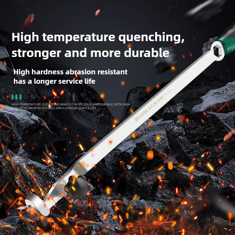 Wrench Extender 40/50cm Long Open End Wrench Bar Ratchet Extension Tool Labor-Saving Torque Amplifier For Hard To Reach