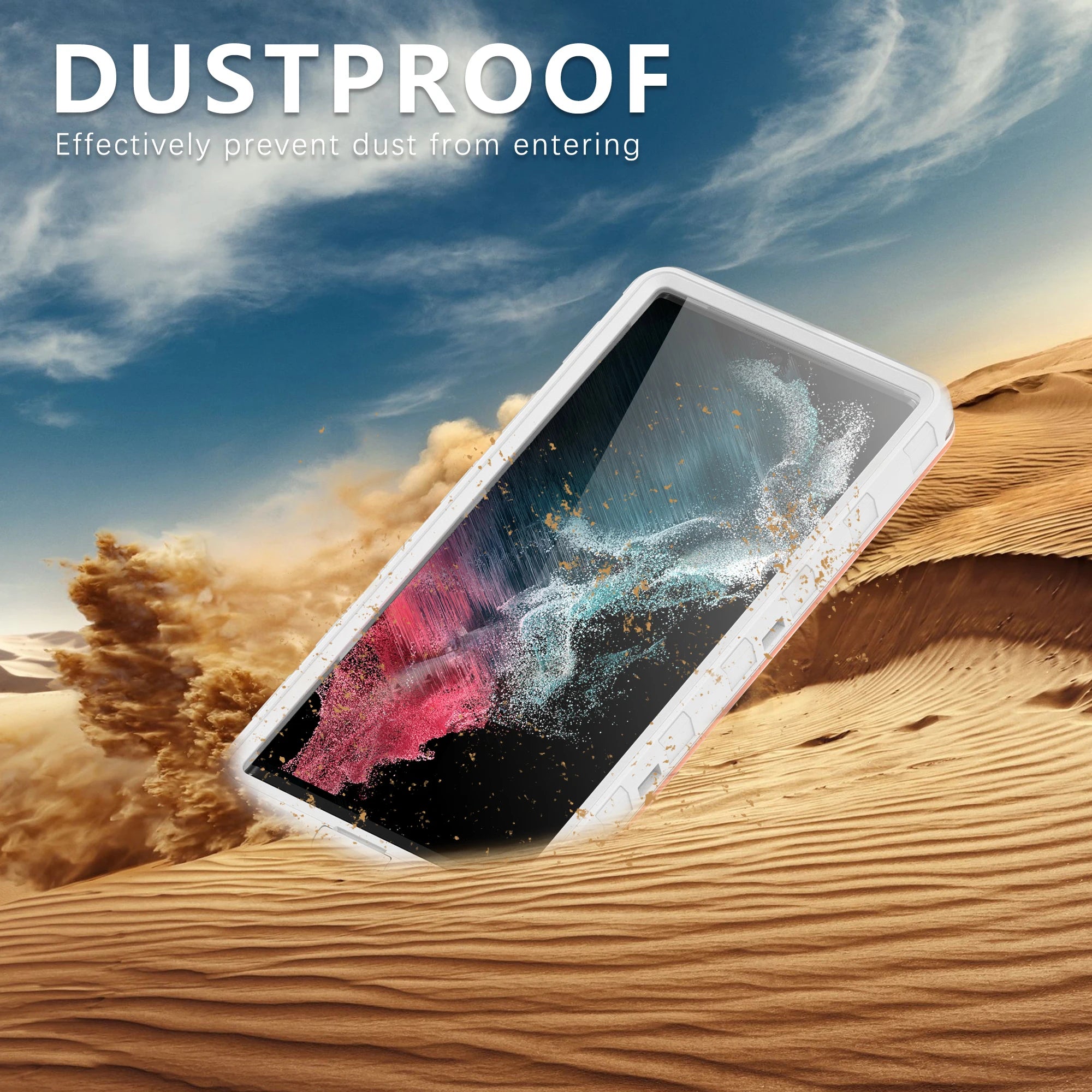 Transparent Universal 6.9-inch Underwater Touch Screen Dust and Drop Protection IP68 Waterproof Phone Case