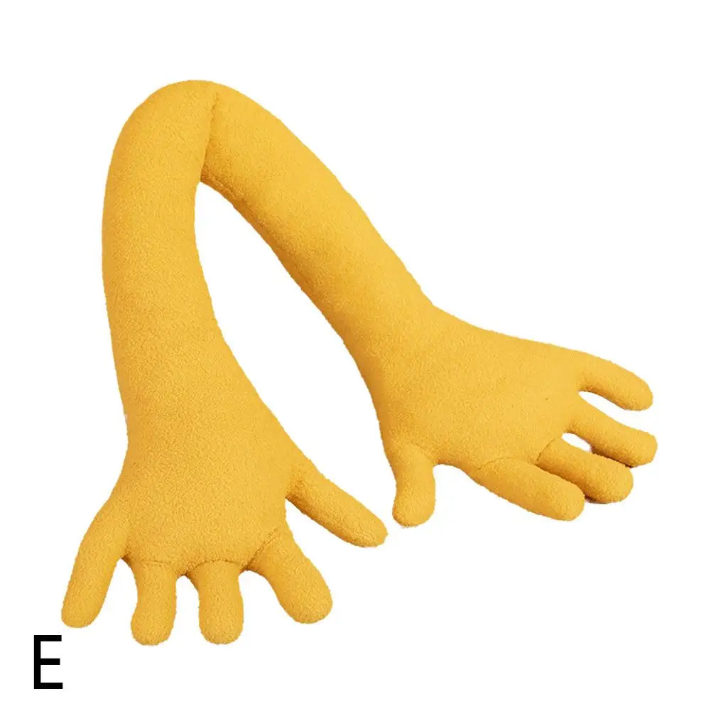 Creative Hand Shape Plush Pillow Soft Long Arm Sofa Palm Home Throw Office Pillow Funny Nap Stuffed Toy Pillows Color D P2Q8